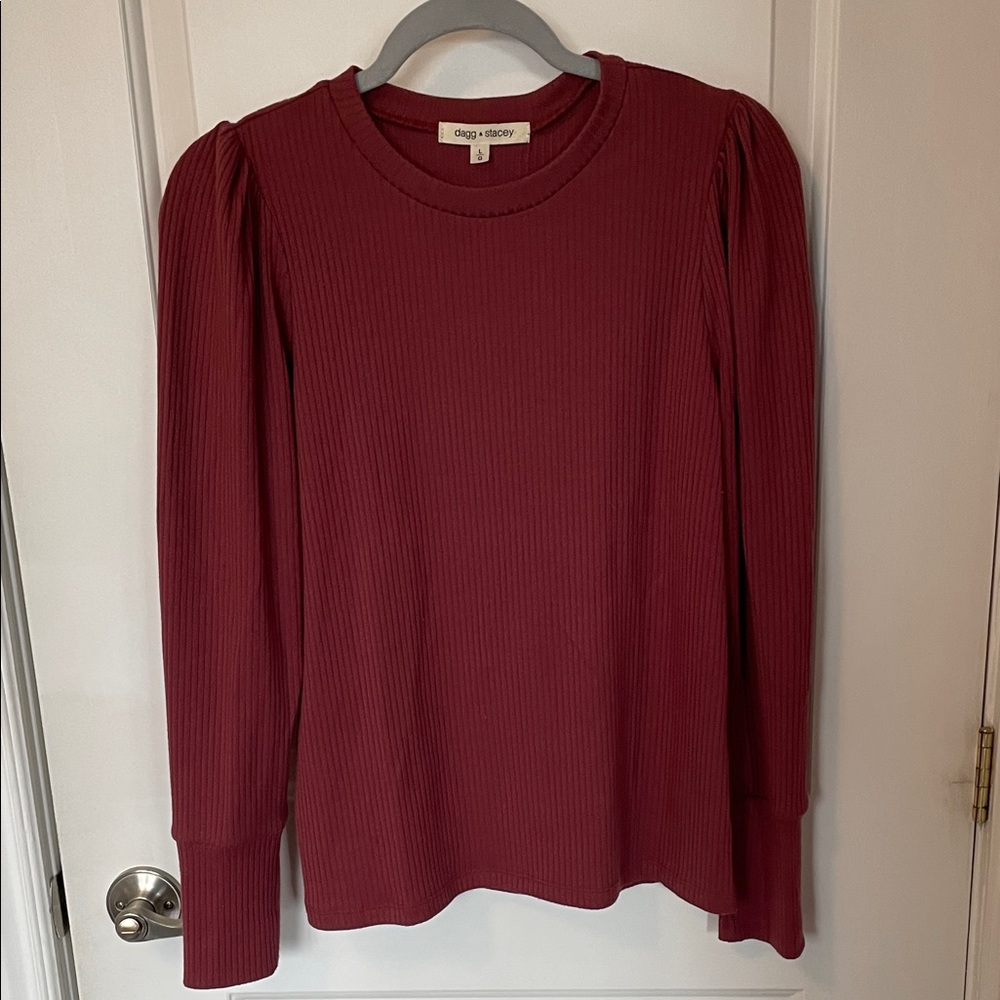 Dagg & Stacey Ribbed Long Sleeve Top